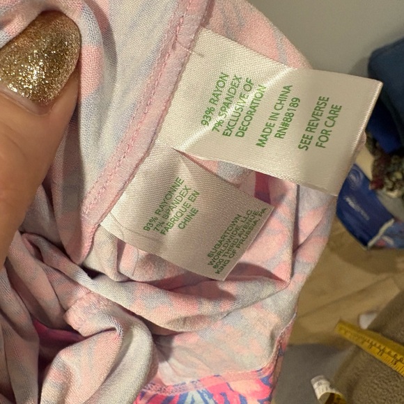 Lilly Pulitzer Bowen jumpsuit in the Pink Sorbet High Altitude print. - Picture 10 of 12